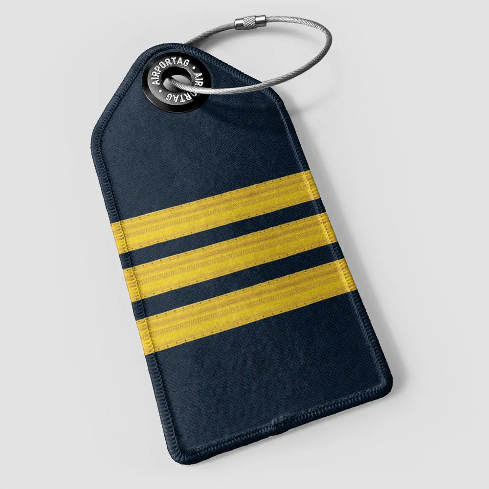Navy Pilot Stripes - Luggage Tag
