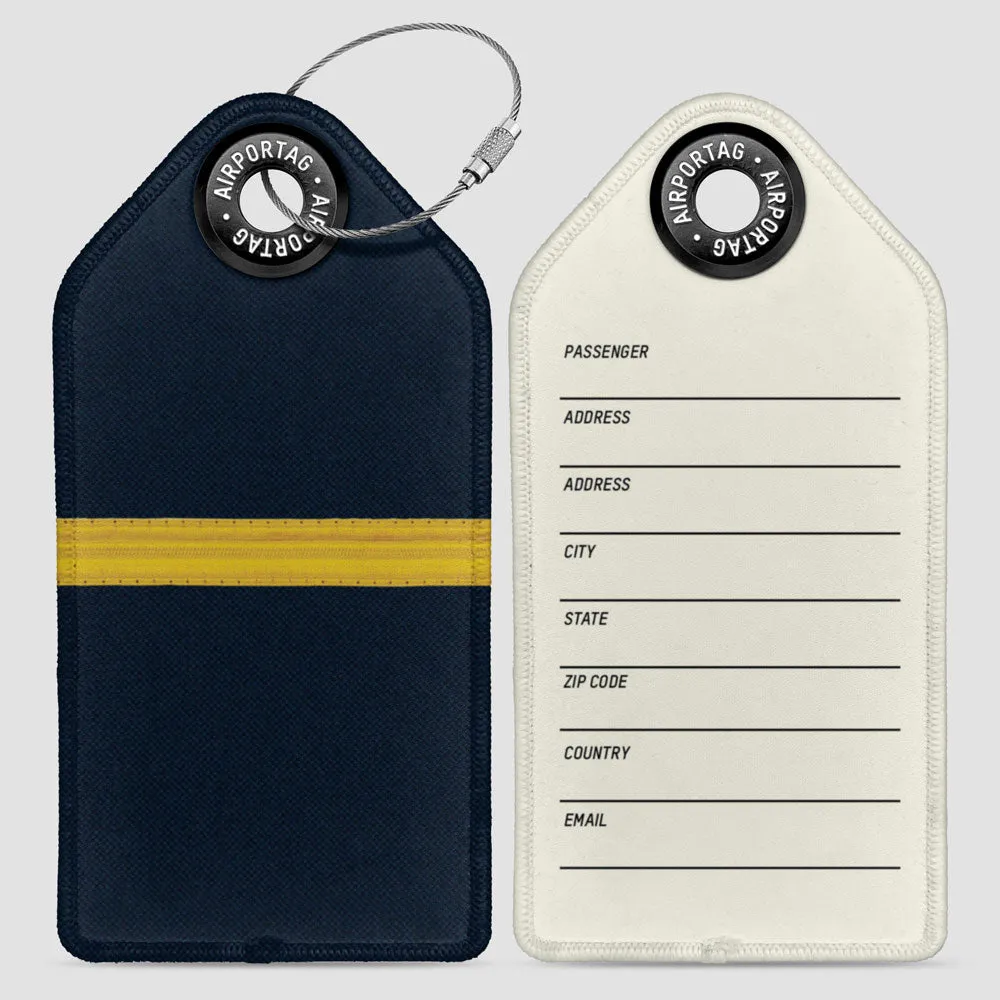 Navy Pilot Stripes - Luggage Tag