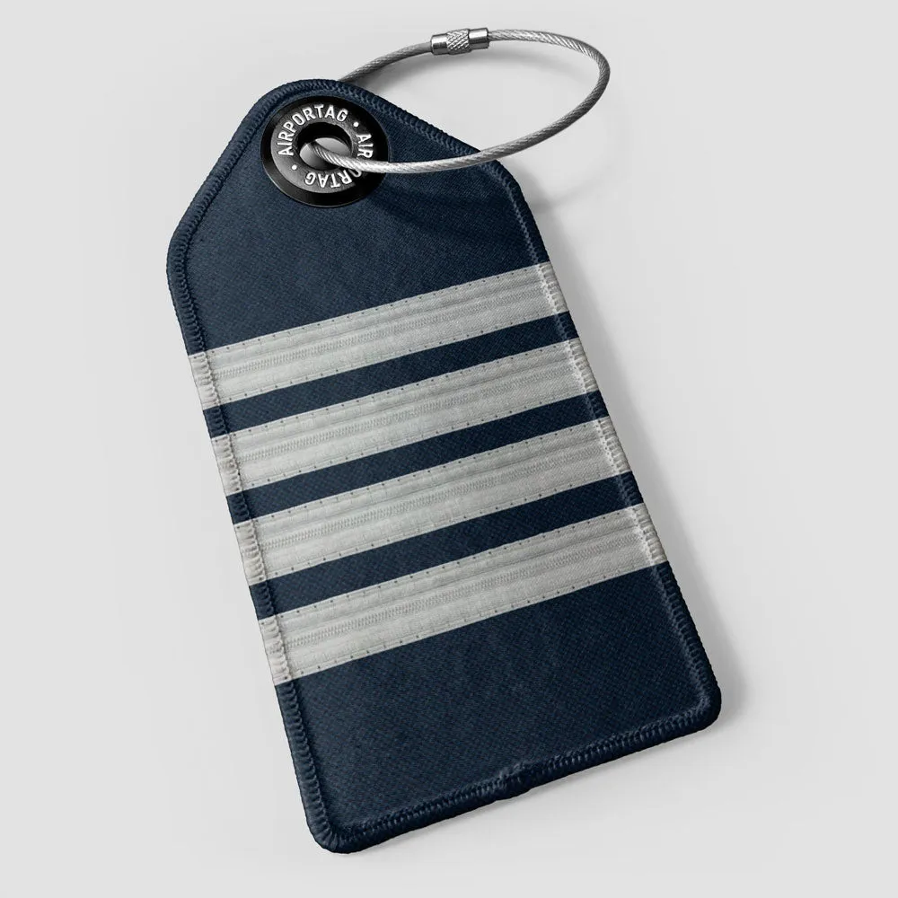 Navy Pilot Stripes - Luggage Tag