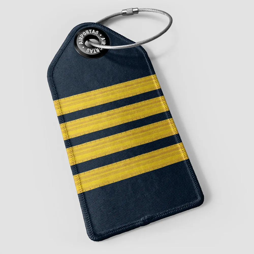 Navy Pilot Stripes - Luggage Tag