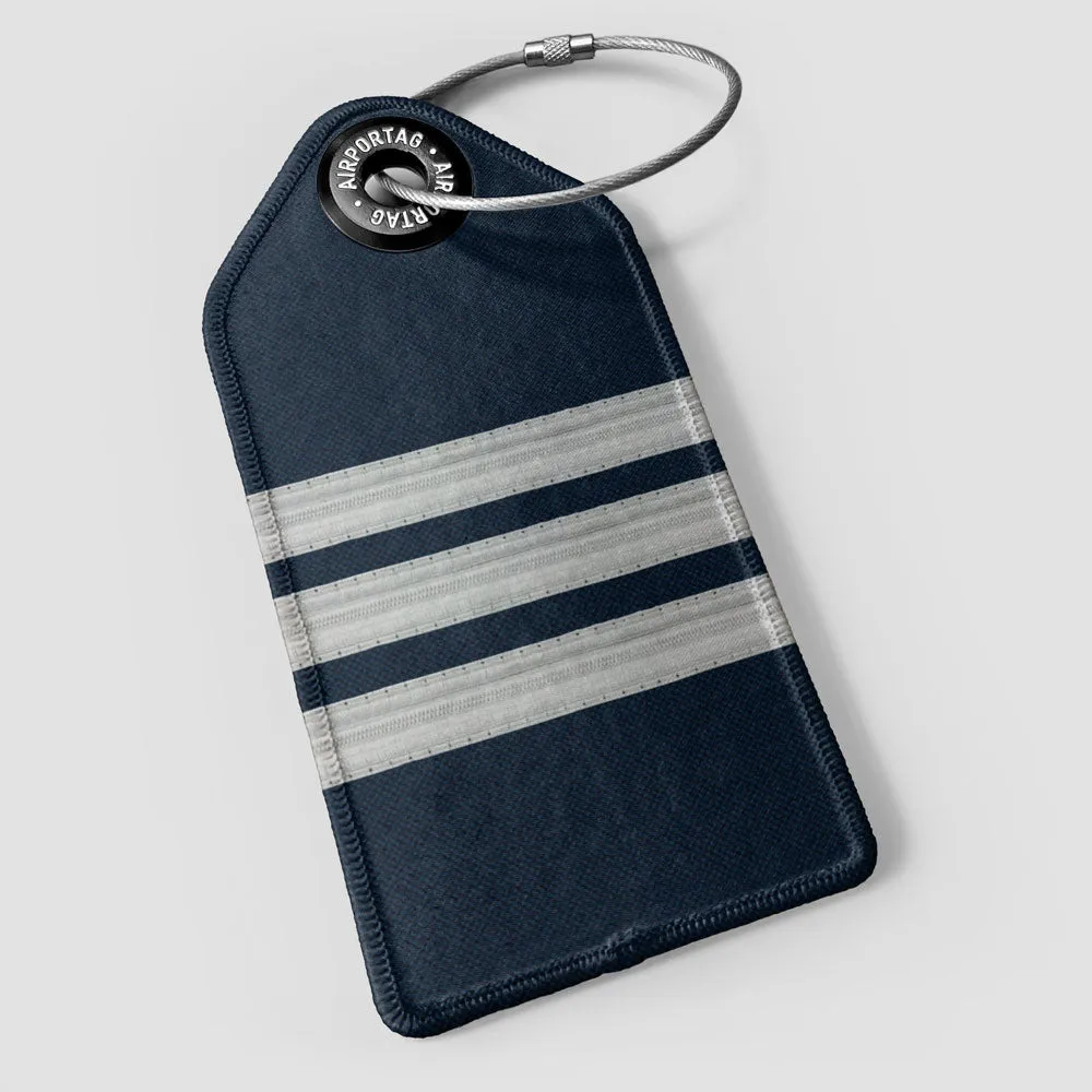 Navy Pilot Stripes - Luggage Tag