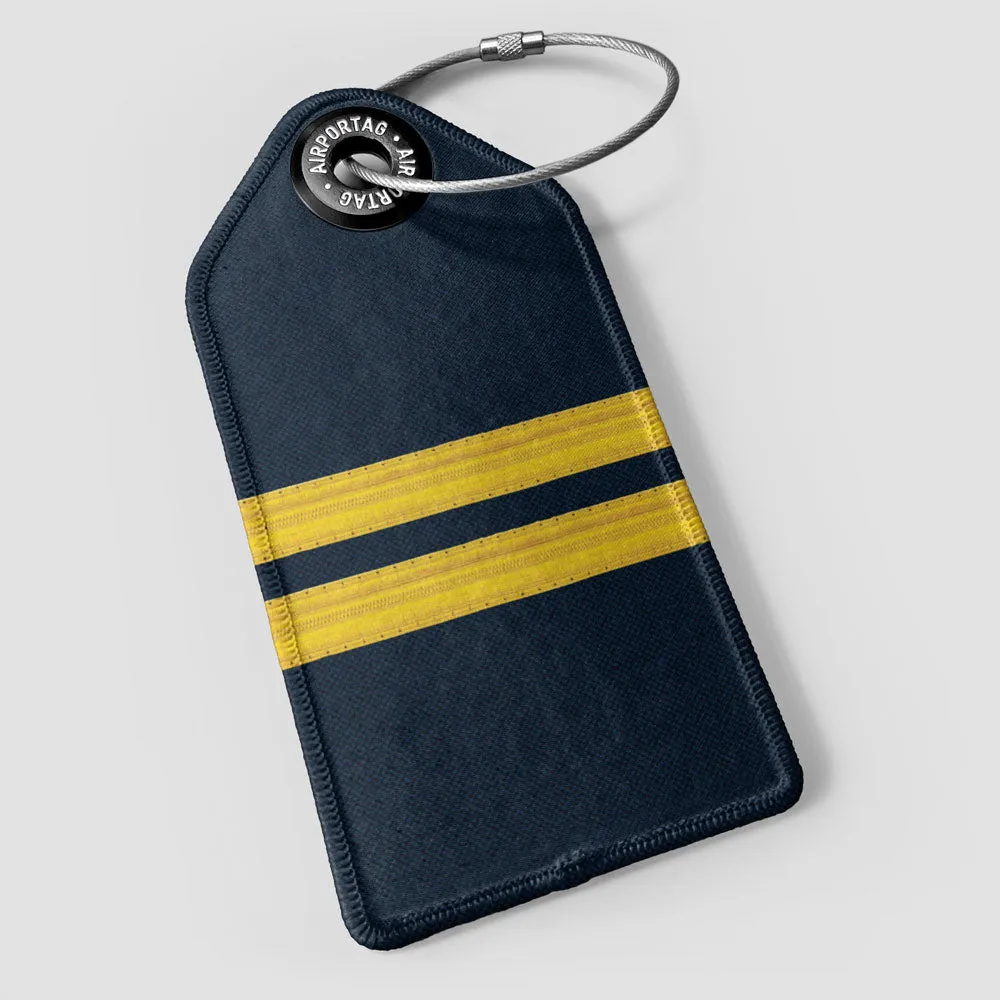 Navy Pilot Stripes - Luggage Tag