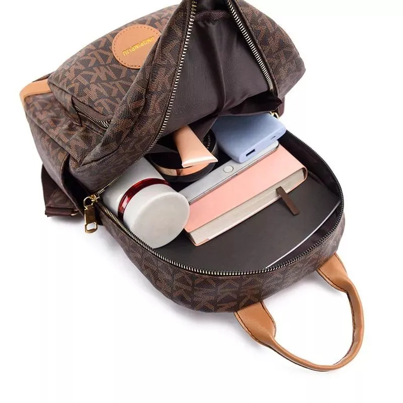 NEW Famous Retro Print Backpack Large Anti Theft Anti Splash Backpack Synthetic! Unbranded