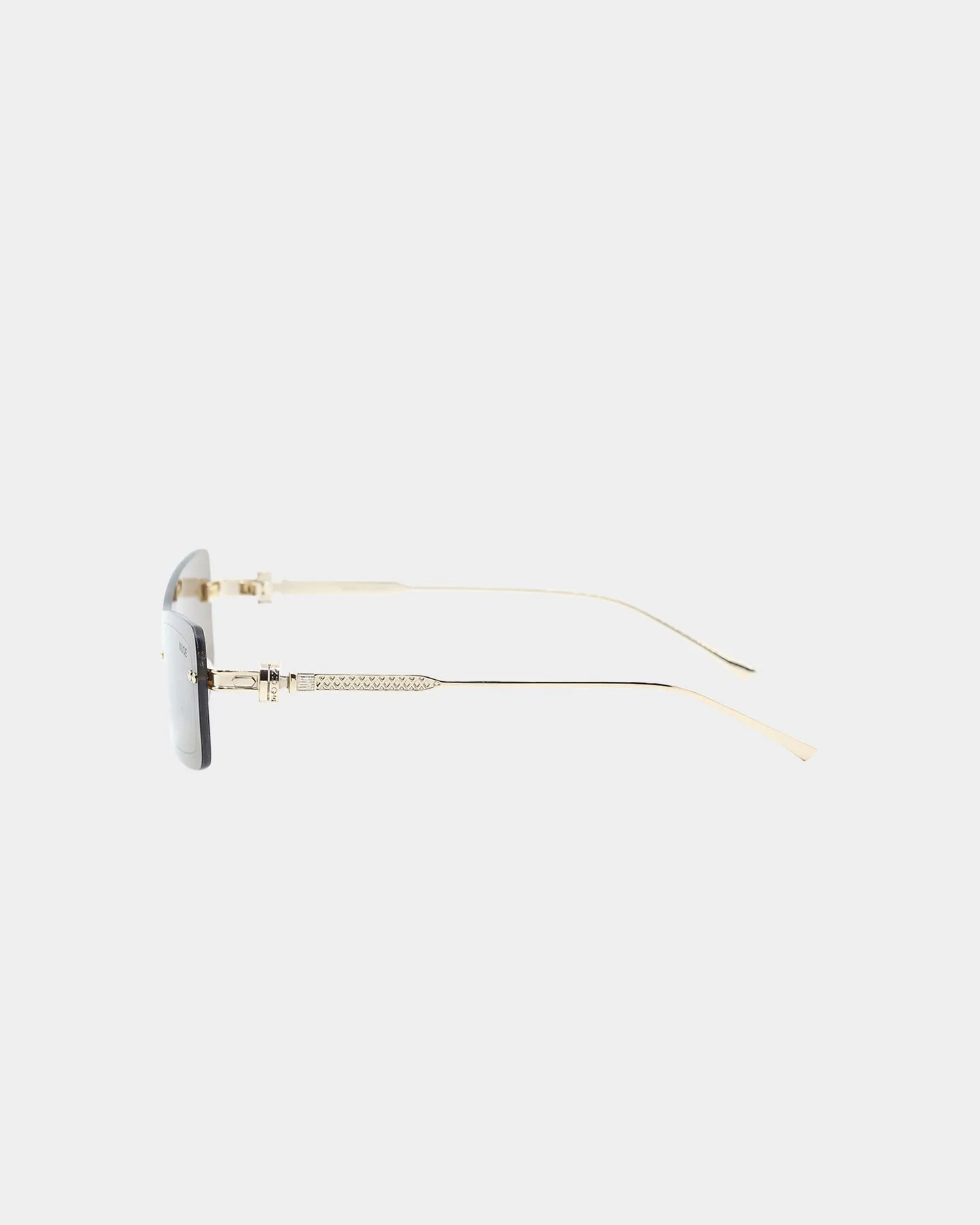 NUQE Razr Sunglasses Brown/Gold