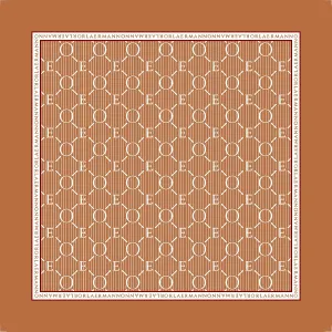 Orla Ermanno initials tan OE221-1 90cm