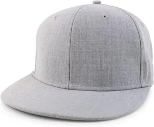 Oversized 2XL Structured Flatbill Snapback Cap for Big Heads