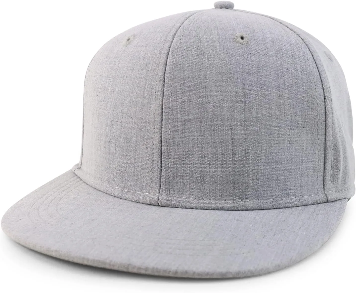 Oversized 2XL Structured Flatbill Snapback Cap for Big Heads