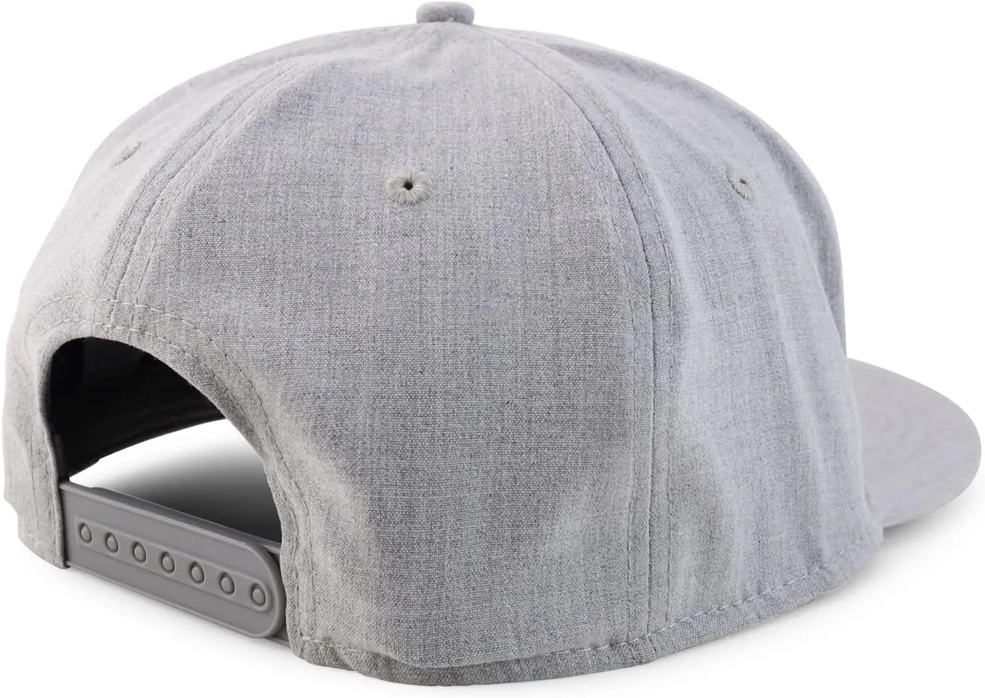 Oversized 2XL Structured Flatbill Snapback Cap for Big Heads
