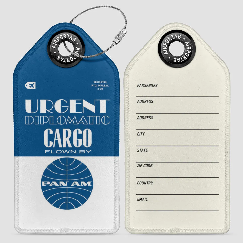 Pan Am - Urgent Diplomatic Cargo - Luggage Tag