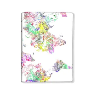 Passport Cover Travel Wallet Holder -Stamp Map