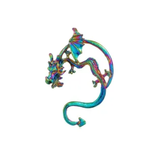 Rainbow Dragon Ear Cuff