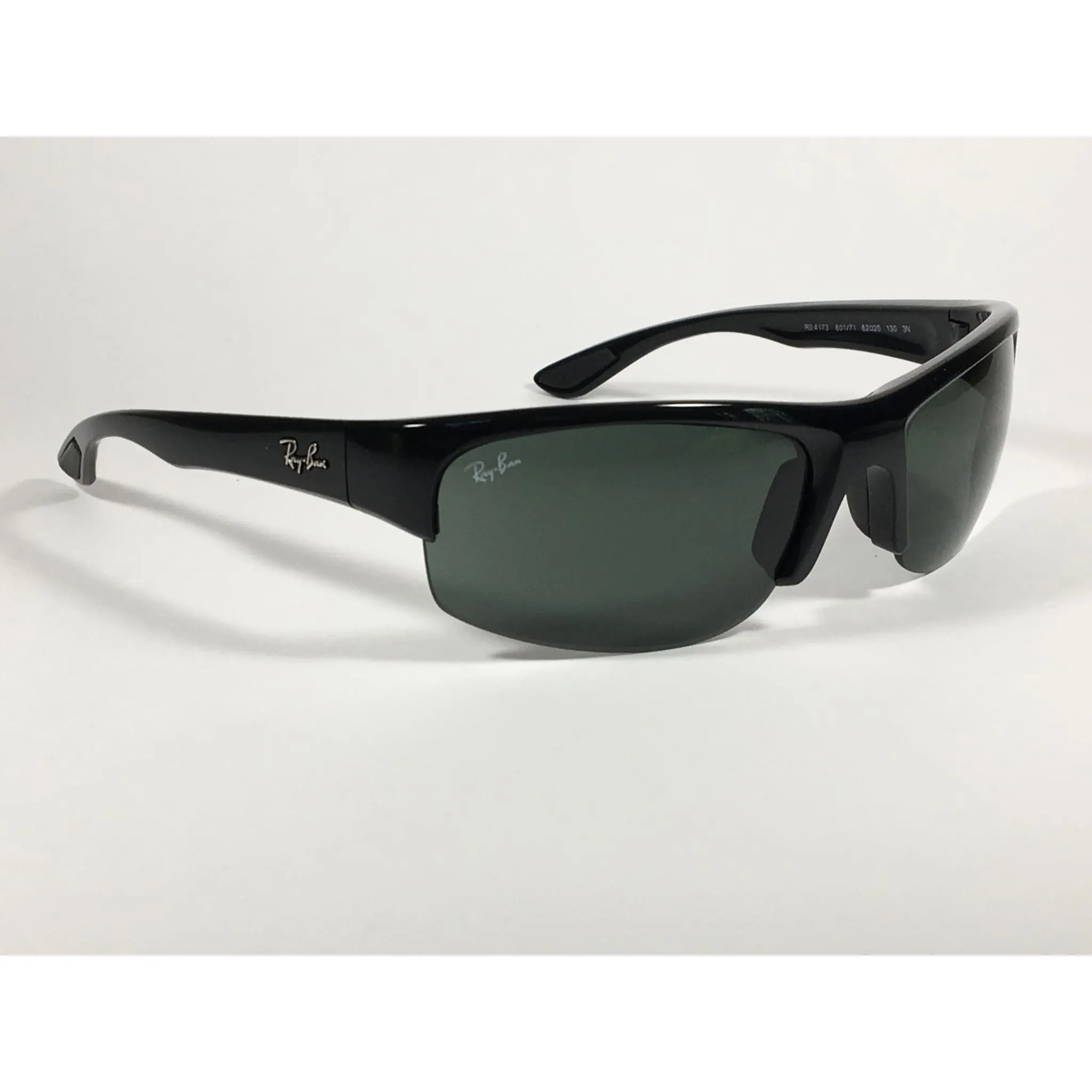 Ray-Ban Active Lifestyle Sunglasses RB4173 601/71 Sport Wrap Black Green Lens