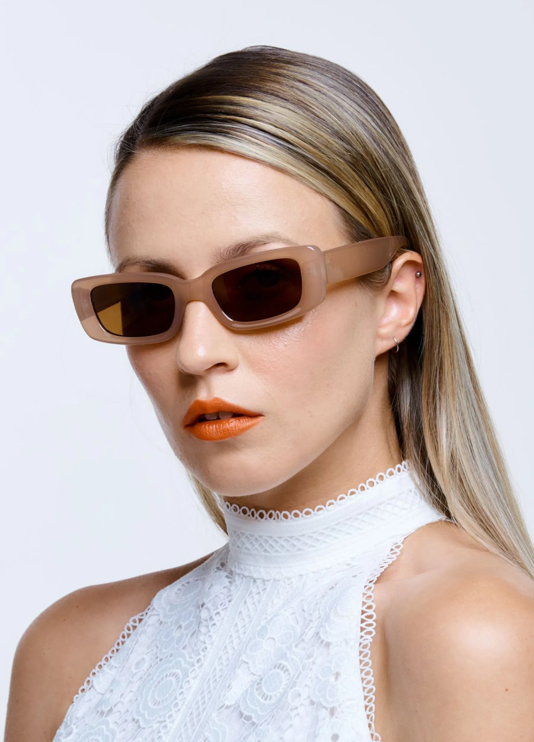 Reality Eyewear - Bianca Sunglasses - Nude