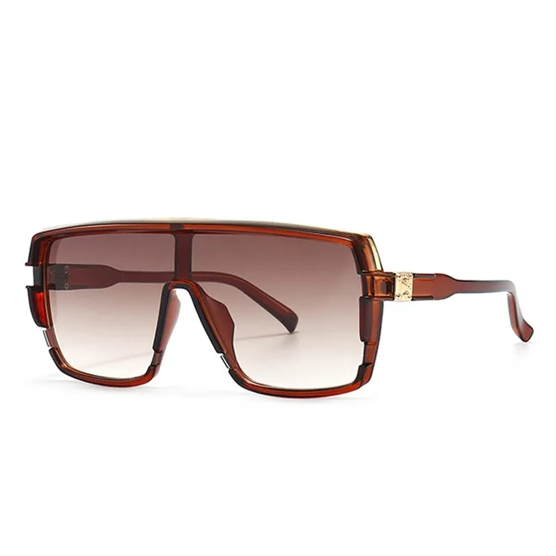 RETRO FASHION Oversized Square Gradient SUNGLASSES UV400