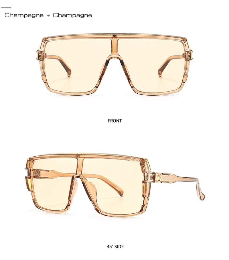 RETRO FASHION Oversized Square Gradient SUNGLASSES UV400