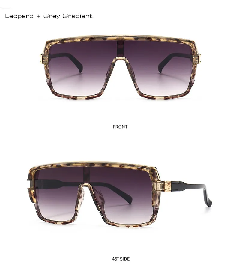RETRO FASHION Oversized Square Gradient SUNGLASSES UV400