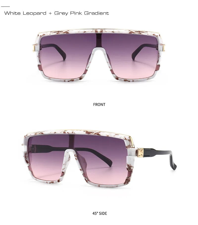 RETRO FASHION Oversized Square Gradient SUNGLASSES UV400