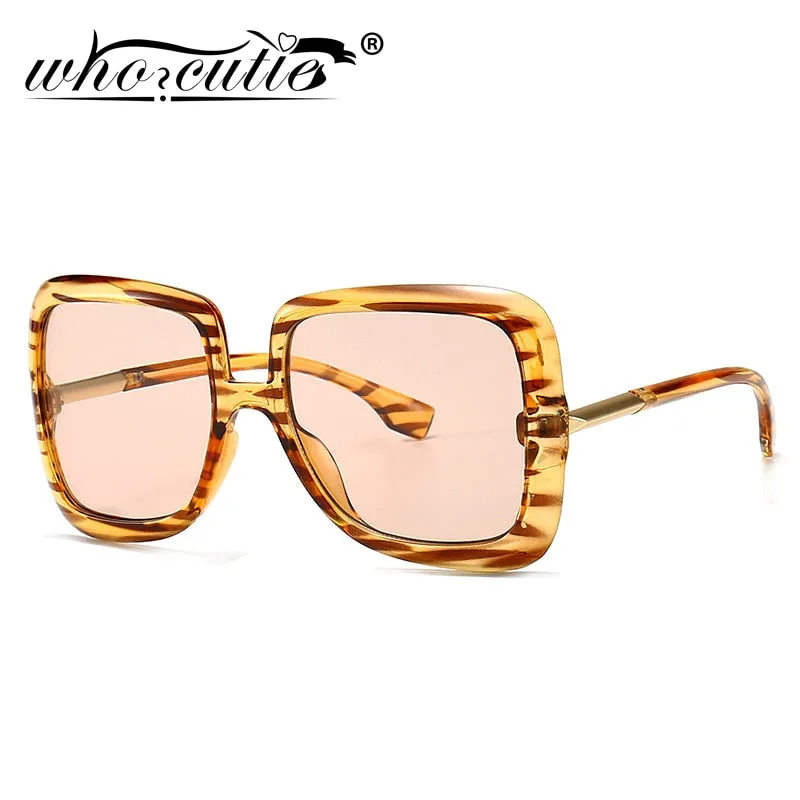 Retro Vintage Square Oversized Sunglasses