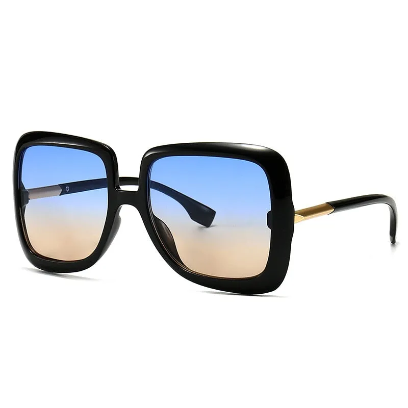 Retro Vintage Square Oversized Sunglasses