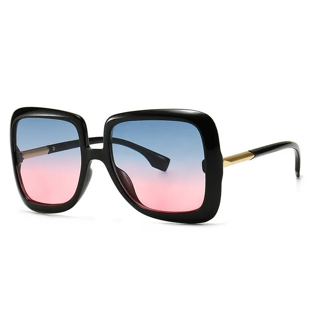 Retro Vintage Square Oversized Sunglasses
