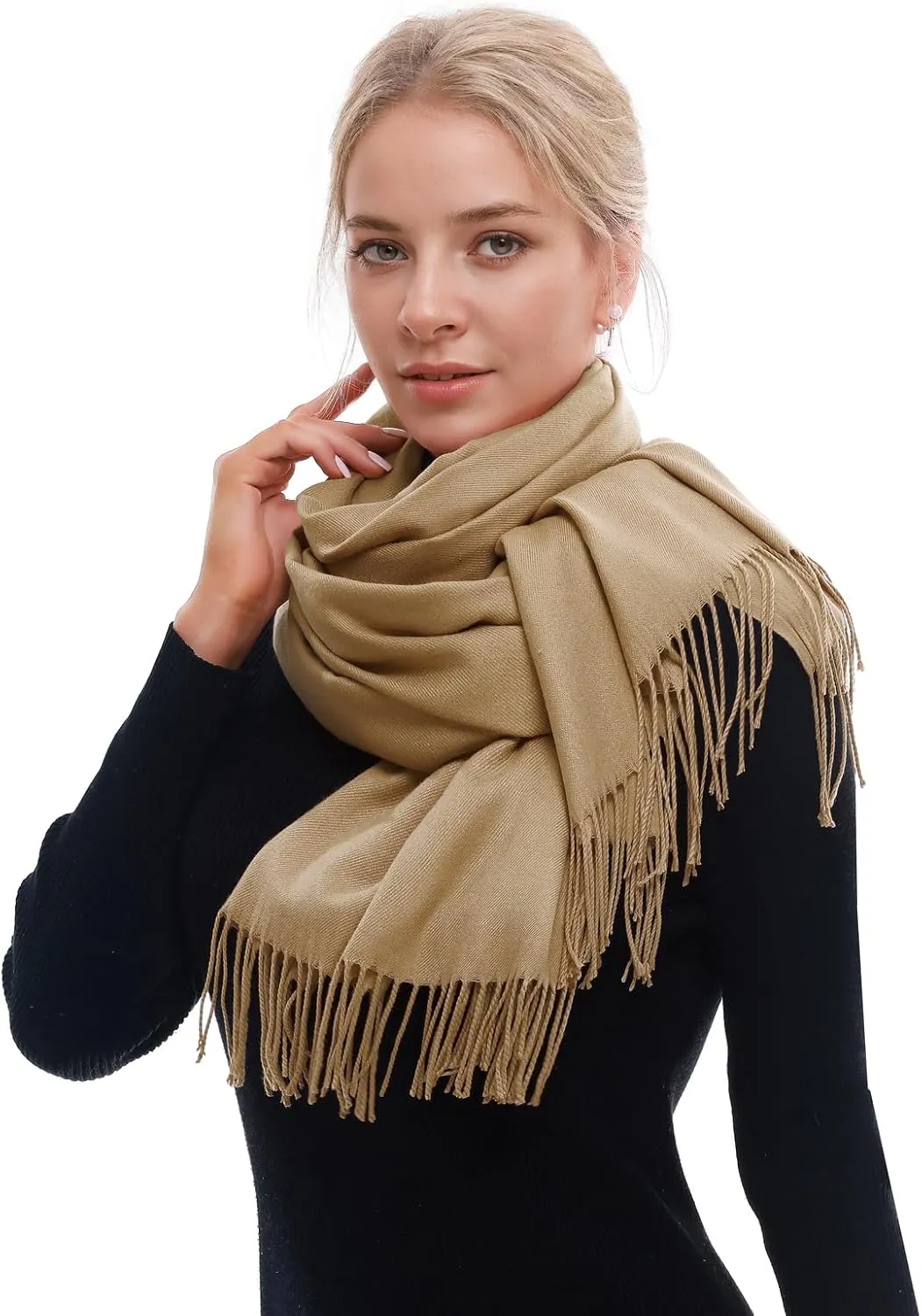 RIIQIICHY Scarf for Women Scarves and Wraps Winter Warm Pashmina Shawl for Cold Weather