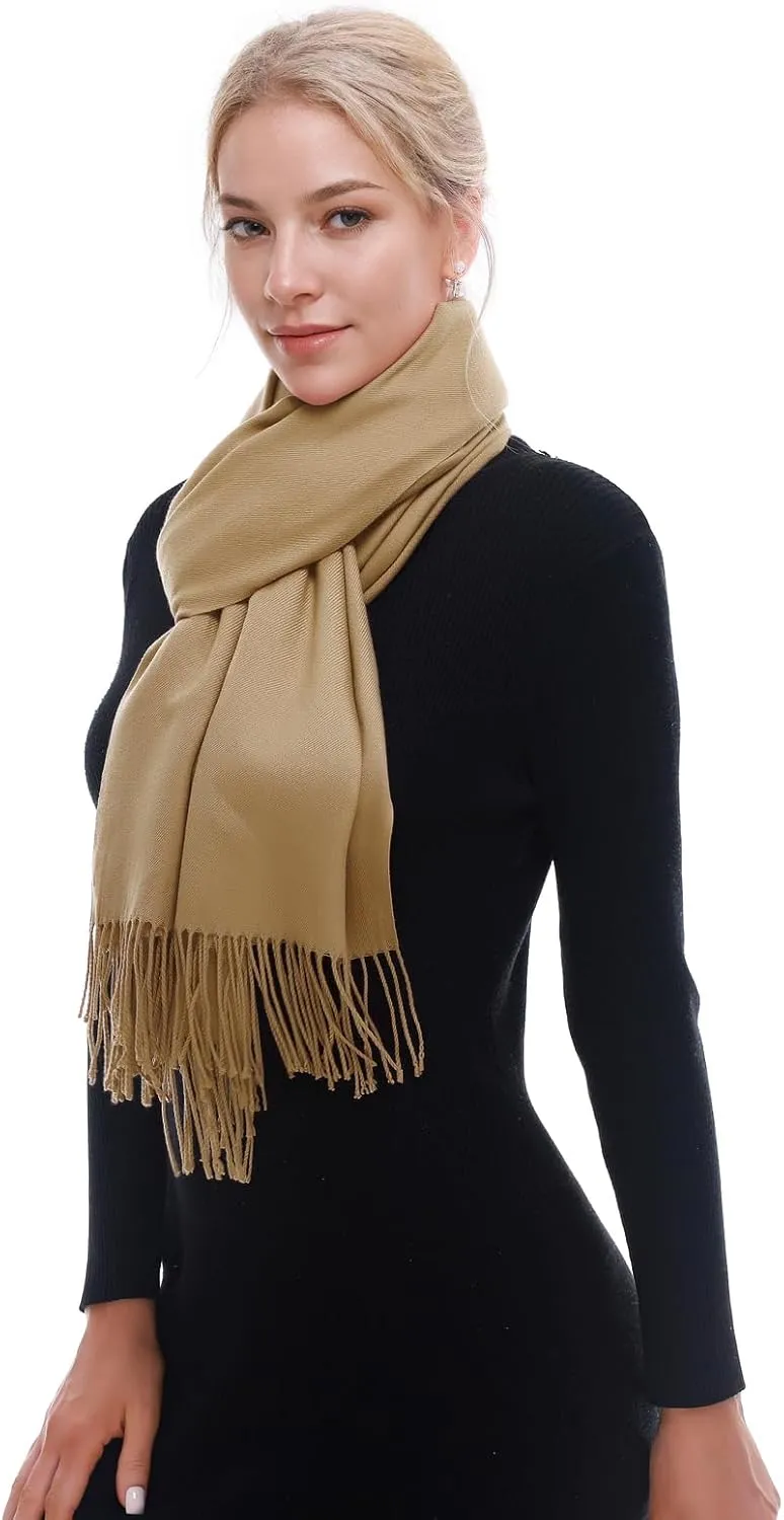 RIIQIICHY Scarf for Women Scarves and Wraps Winter Warm Pashmina Shawl for Cold Weather