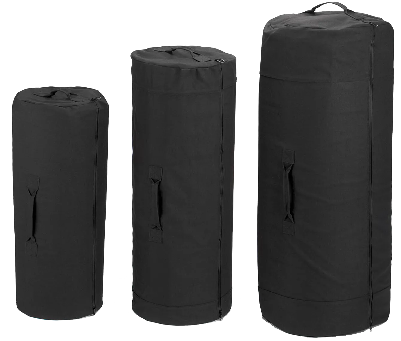 Rothco Canvas Zip Duffle Bag Black (Multi)