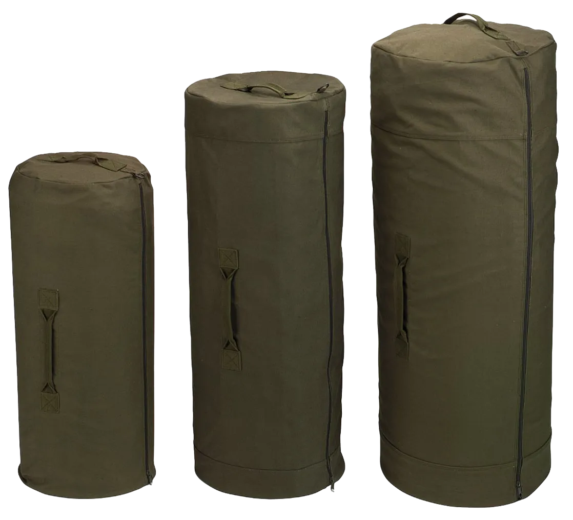 Rothco Canvas Zip Duffle Bag Olive Drab (Multi)