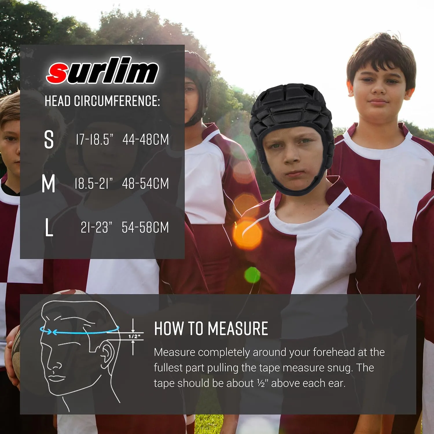 Rugby Helmet Headguard Headgear for Soccer Scrum Cap Soft Protective Helmet for Kids Youth