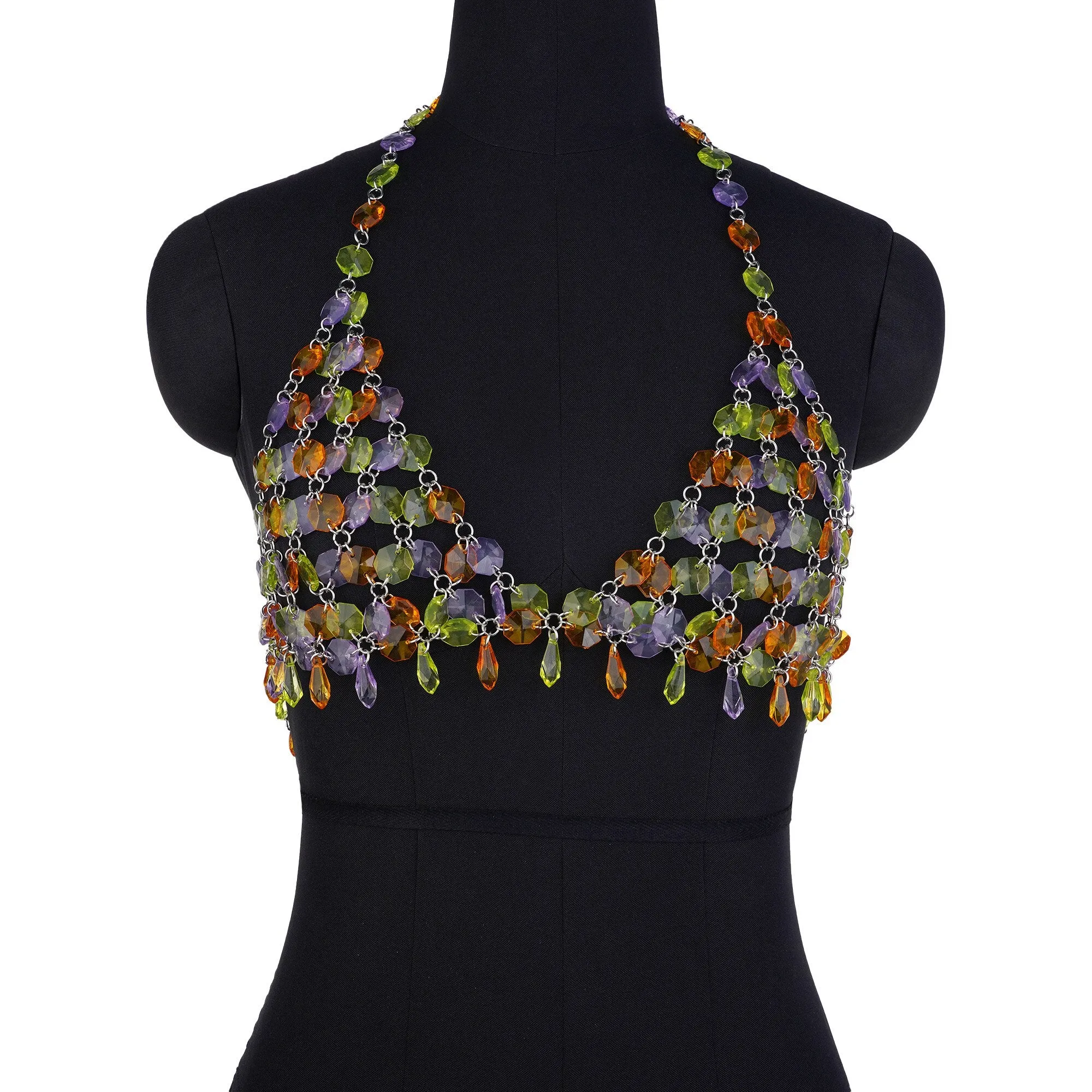Sexy Acrylic Crystal Bra Party Body Chain