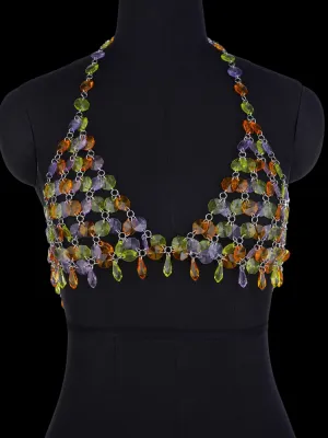 Sexy Acrylic Crystal Bra Party Body Chain