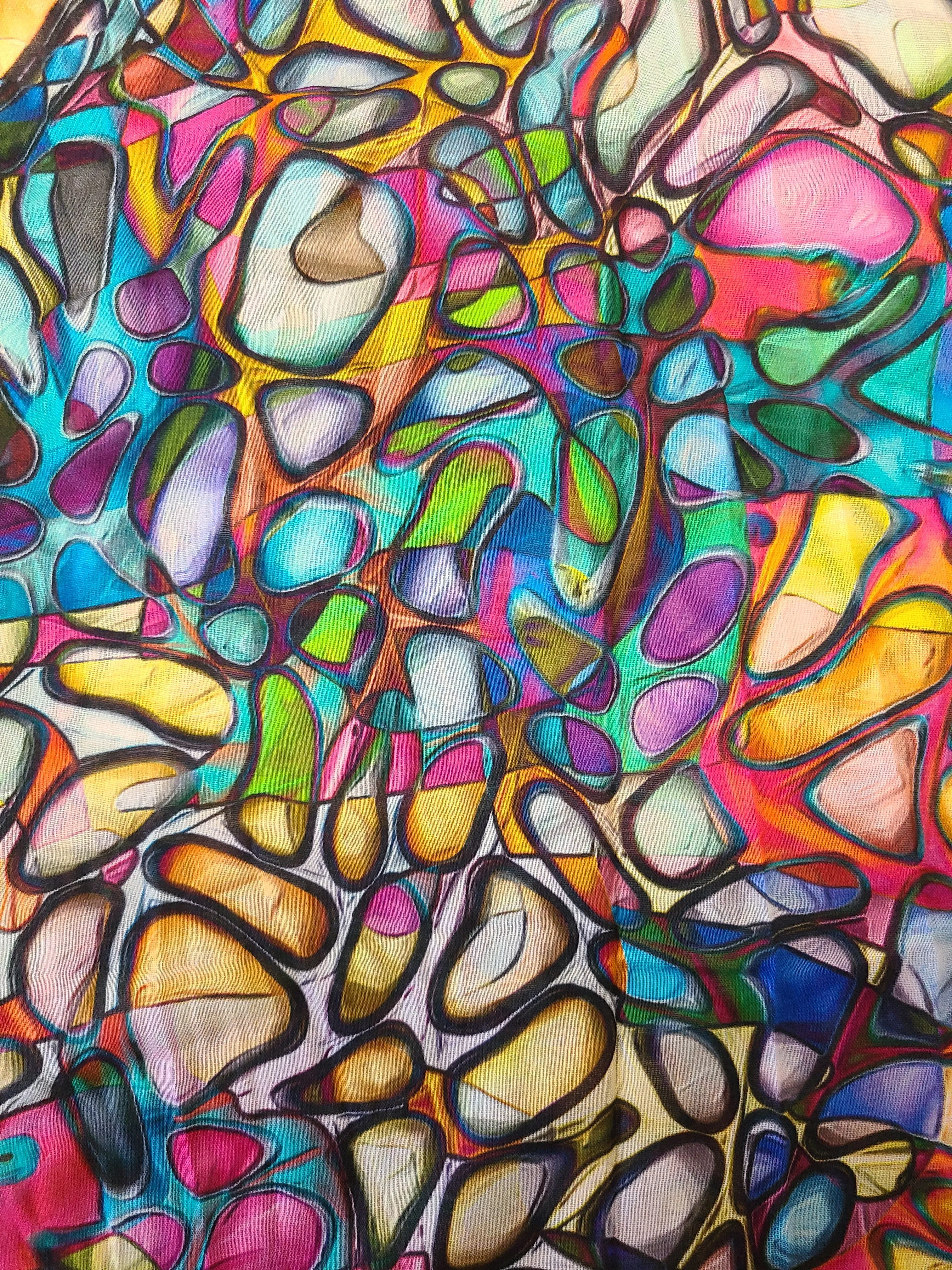 Stained Glass Cotton Modal Scarf
