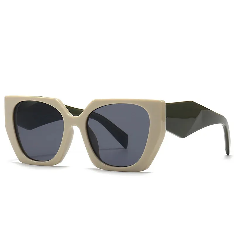 VAIGE Oversized Square Sunglasses with UV400 Protection - Luxury Designer Shades, Polycarbonate Frame and Lenses, 68mm Width, 46mm Height