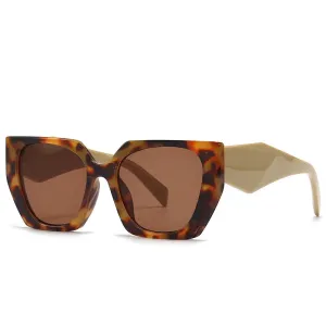 VAIGE Oversized Square Sunglasses with UV400 Protection - Luxury Designer Shades, Polycarbonate Frame and Lenses, 68mm Width, 46mm Height
