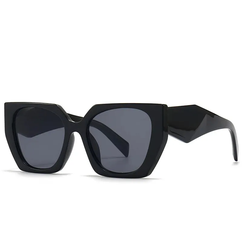 VAIGE Oversized Square Sunglasses with UV400 Protection - Luxury Designer Shades, Polycarbonate Frame and Lenses, 68mm Width, 46mm Height