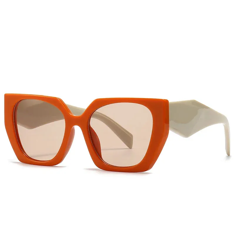 VAIGE Oversized Square Sunglasses with UV400 Protection - Luxury Designer Shades, Polycarbonate Frame and Lenses, 68mm Width, 46mm Height