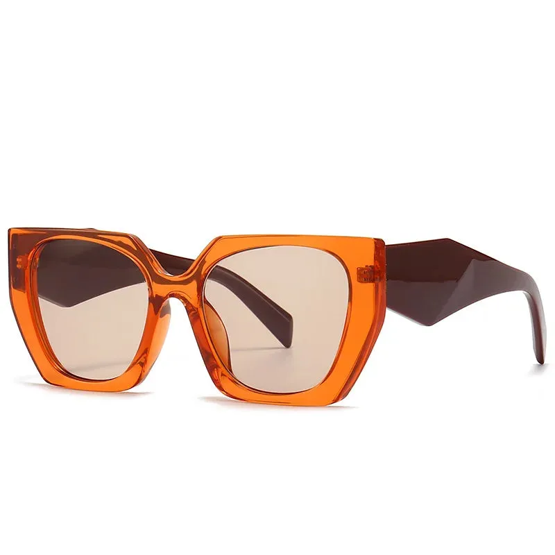 VAIGE Oversized Square Sunglasses with UV400 Protection - Luxury Designer Shades, Polycarbonate Frame and Lenses, 68mm Width, 46mm Height