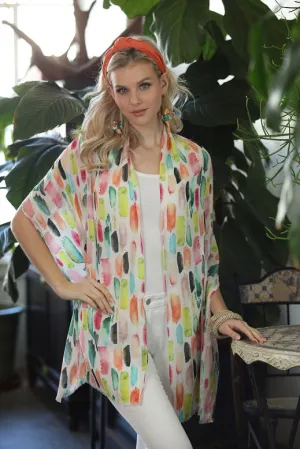 Watercolor Paints Cotton Modal Scarf