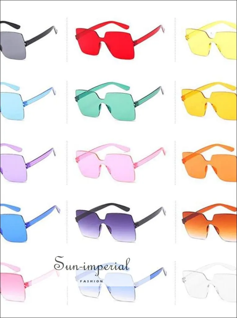 Women Yellow Fashion Sunglasses Oversized Square Shape