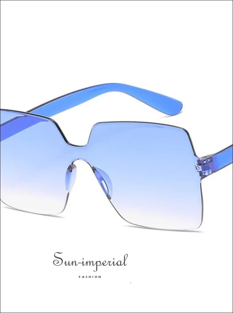 Women Yellow Fashion Sunglasses Oversized Square Shape