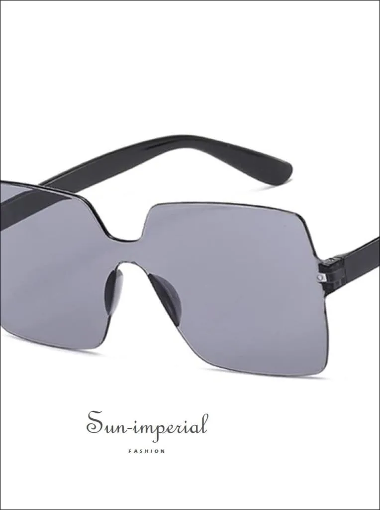Women Yellow Fashion Sunglasses Oversized Square Shape