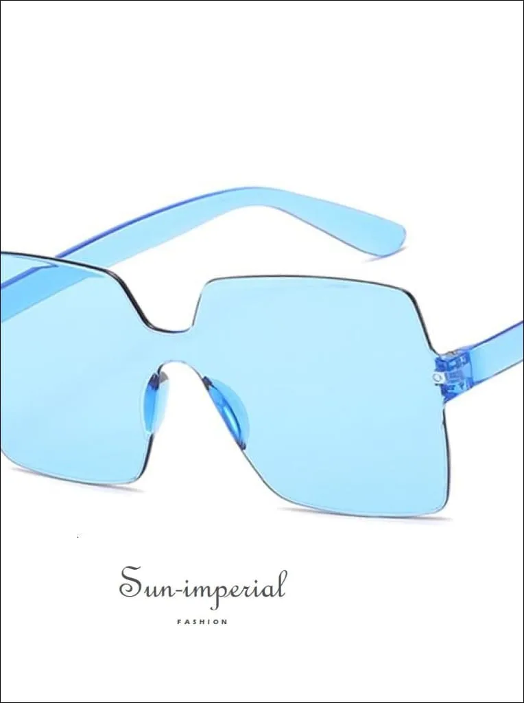 Women Yellow Fashion Sunglasses Oversized Square Shape