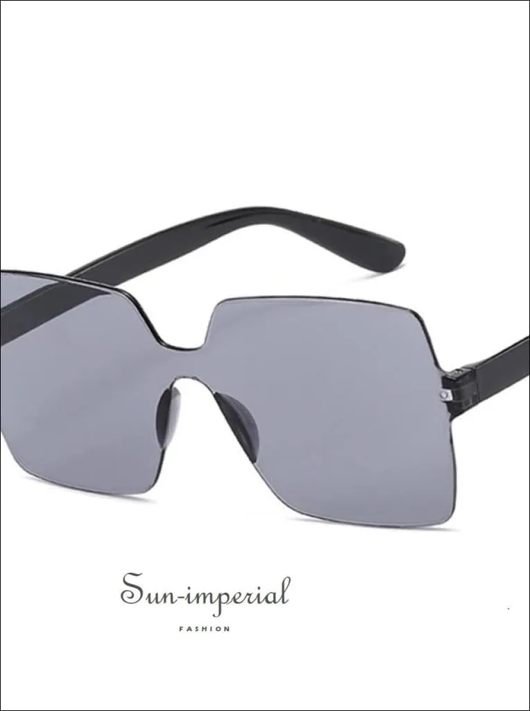 Women Yellow Fashion Sunglasses Oversized Square Shape