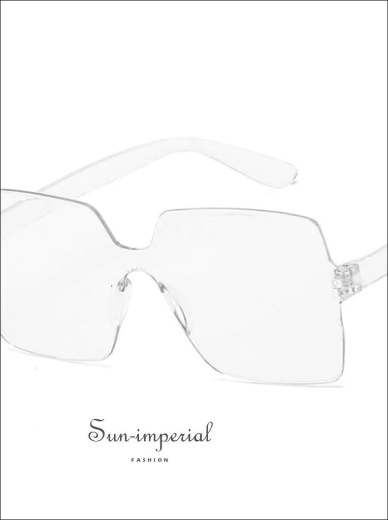 Women Yellow Fashion Sunglasses Oversized Square Shape