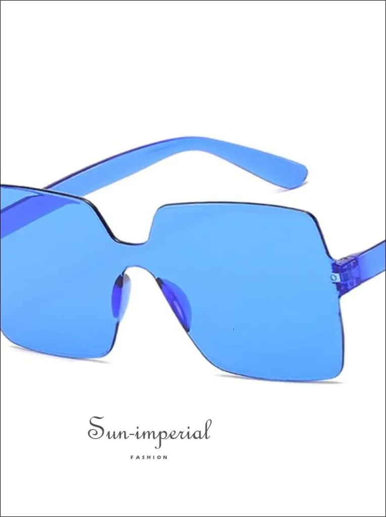 Women Yellow Fashion Sunglasses Oversized Square Shape