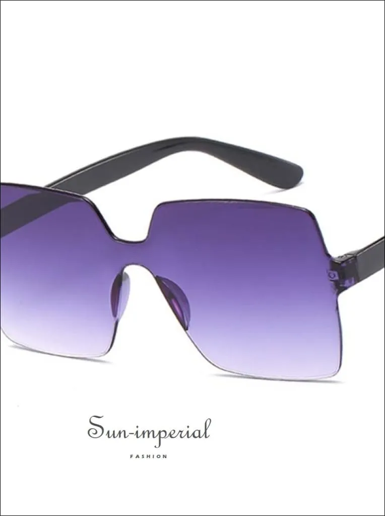 Women Yellow Fashion Sunglasses Oversized Square Shape