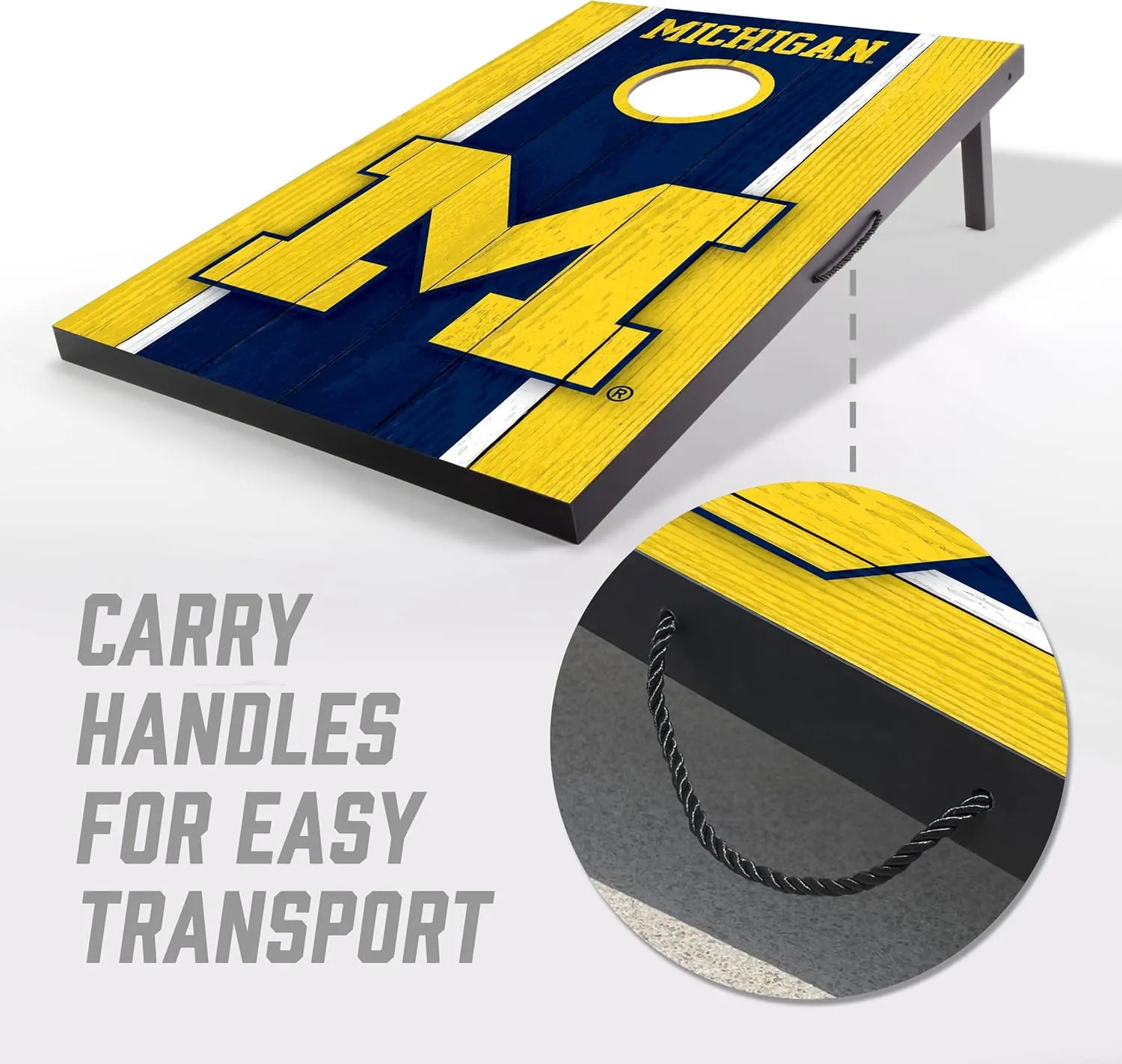 YouTheFan NCAA 2' x 3' Portable Cornhole Game with Logo Bags